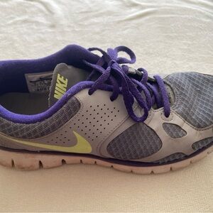 Nike Purple and Gray Athletic Shoes